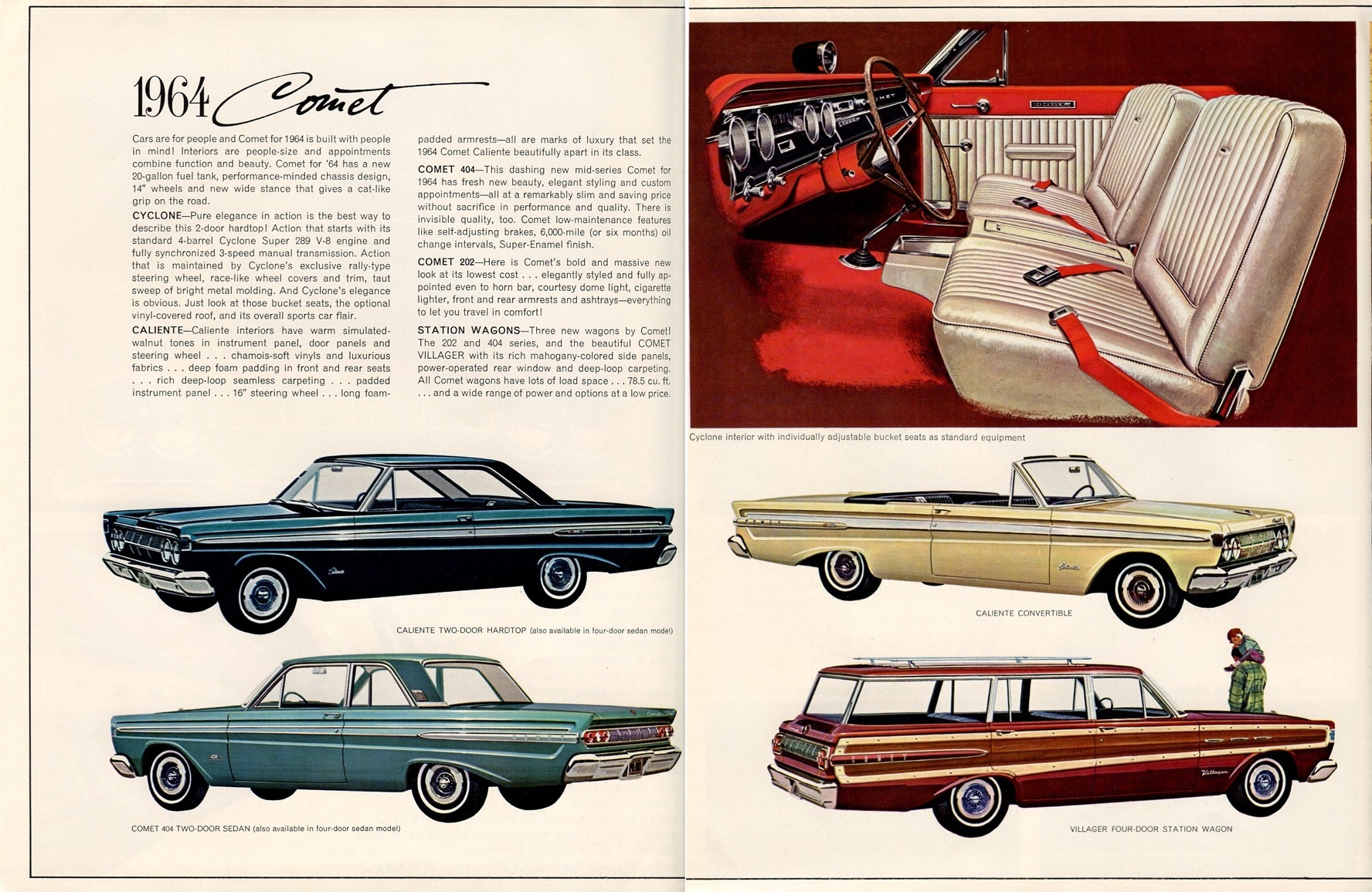 1964 Mercury And Comet Brochure Page 4
